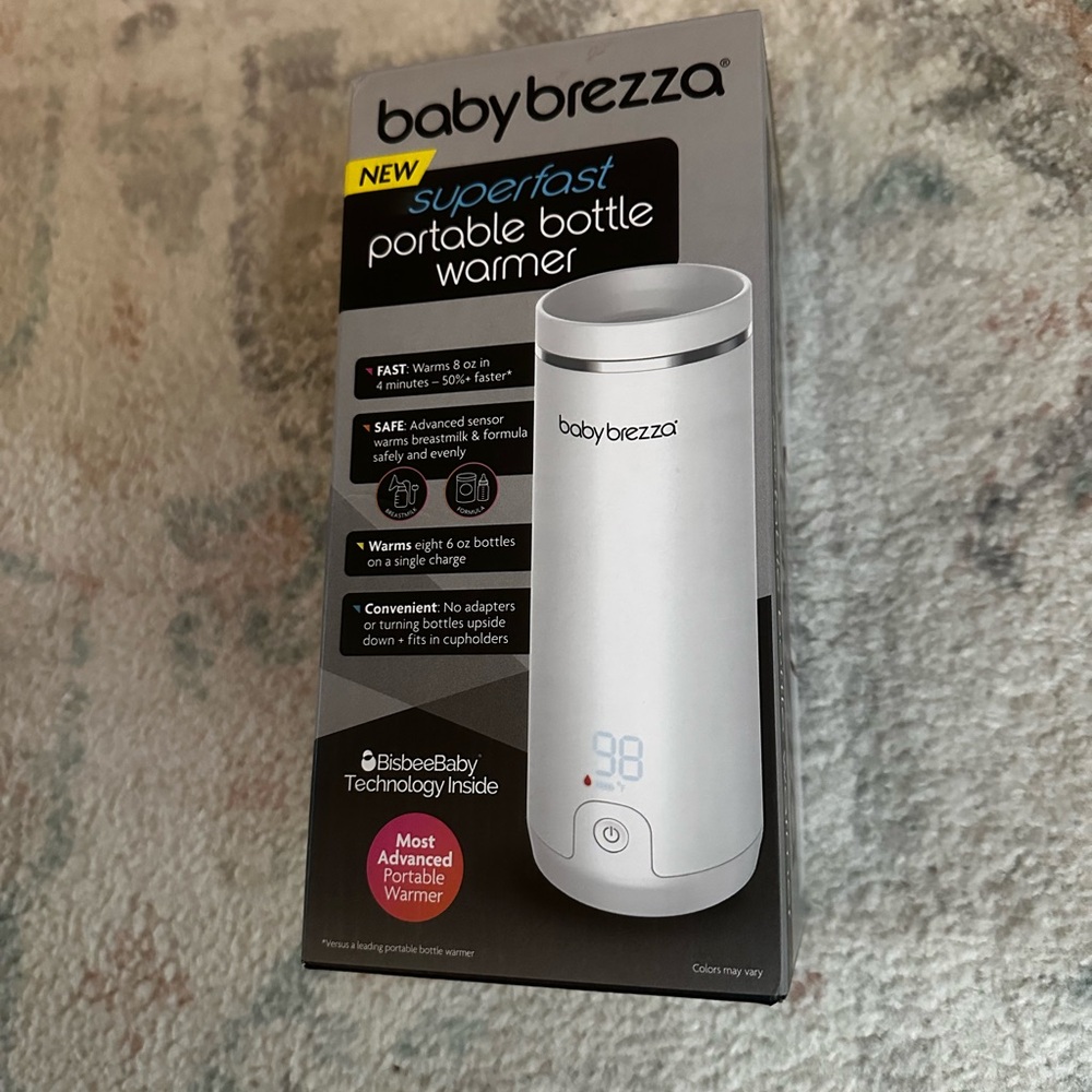 Baby Brezza White Portable Bottle Warmer